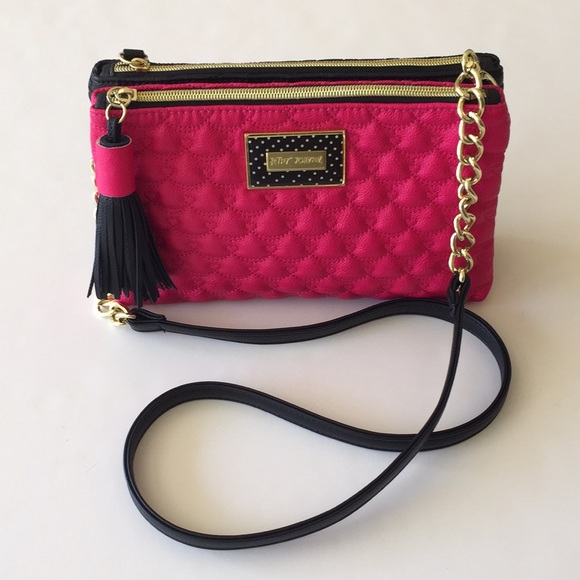 Betsey Johnson Handbags - NWOT Betsey Johnson Double Entry Crossbody Bag